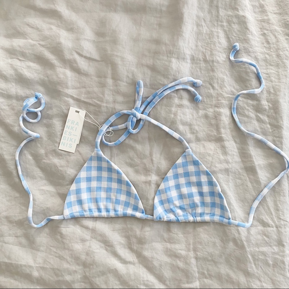 Frankie’s Bikinis Tia Gingham Bikini Top